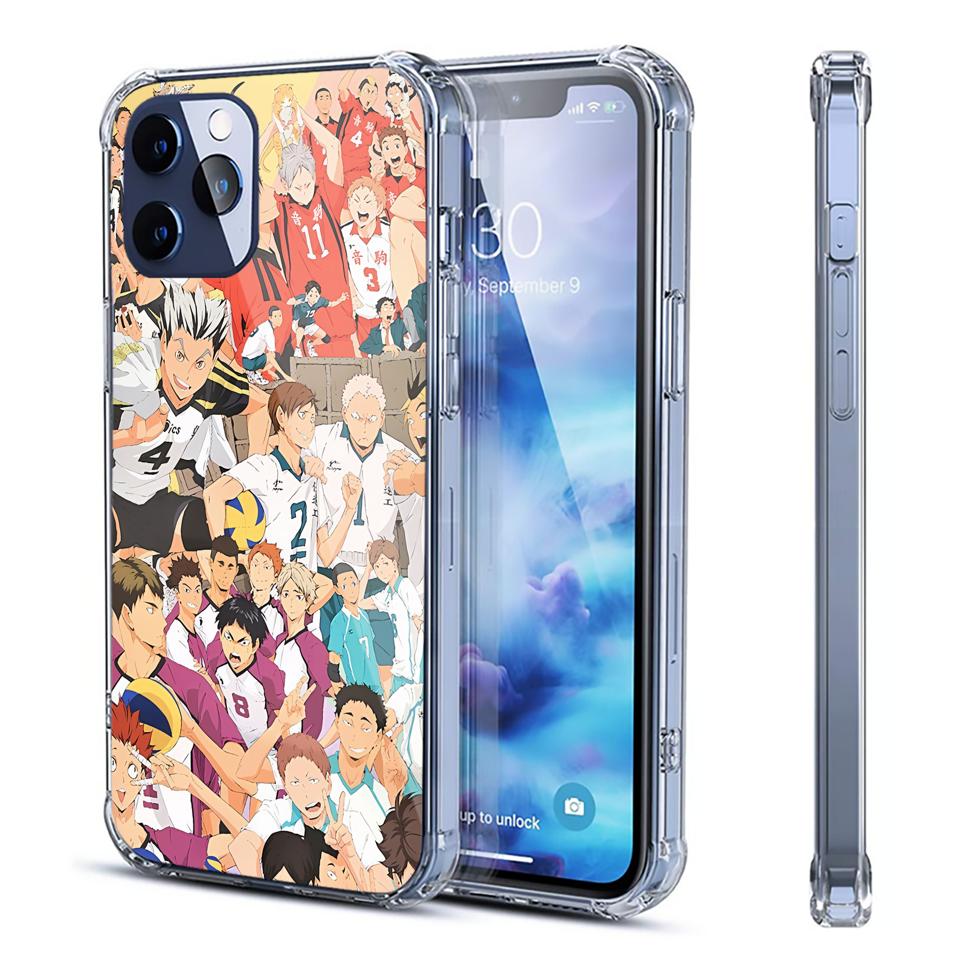 （画像用） ハイキュー!! Haikyu!! 【iPhone 12シリーズ対応】透明スマホケース（クリアソフトケース）